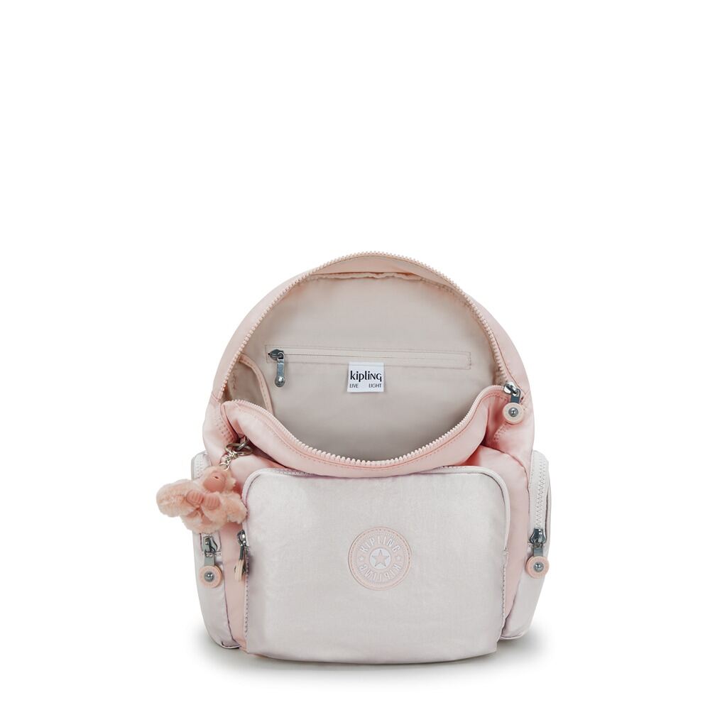 【超美品】Kipling CITY ZIP S バックパック　シャイ二－ピンク キプリング Kipling CITY ZIP S バックパック （Pink Shine
