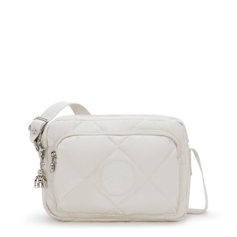 Sac Bandoulière Kipling Abanu M Zip - Polyamide, Deux Compartiments Zippés, Bandoulière Réglable - Noir